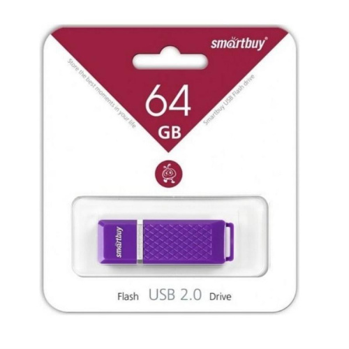 картинка Память USB 64Gb Smart Buy Quartz фиолетовый 2.0 (SB64GBQZ-V) от магазина Интерком-НН