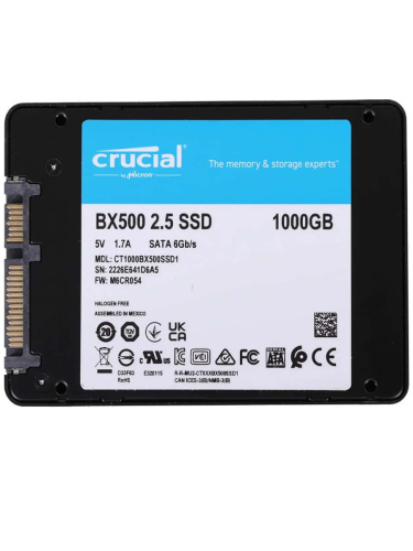 картинка SSD накопитель Crucial BX500 CT1000BX500SSD1 1Tb, 2.5", SATA III  от магазина Интерком-НН фото 2