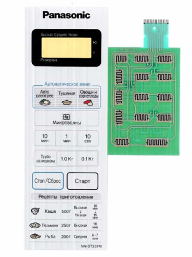 картинка Panasonic F630Y8T10SZP Сенсорная панель для СВЧ (микроволновой печи) NN-ST337M серебристый от магазина Интерком-НН фото 2