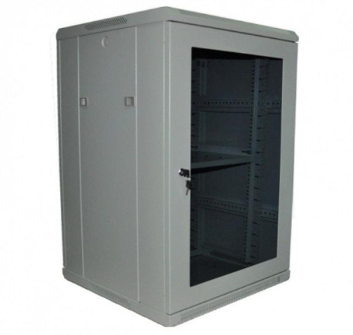 картинка Шкаф напольный 19" 18U серия TE, (600х600х988), разобранный, серый Netko (упакован в 2 коробки) от магазина Интерком-НН