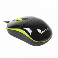 картинка SmartBuy SBM-343-KN ONE Мышь проводная (черно-зеленая) от магазина Интерком-НН