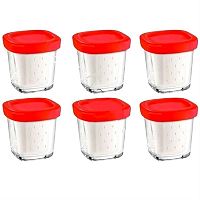 картинка Tefal XF100501 комплект баночек для йогуртницы (уп. 6шт) от магазина Интерком-НН