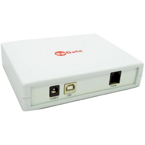 картинка SpGate FXO GSM-Шлюз для подключения аналоговой телефонной линии или внутренней линии АТС к сотовой  от магазина Интерком-НН фото 2