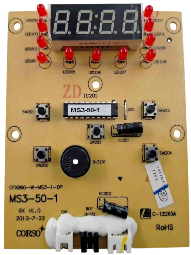 изображение Redmond RMC-M30-PUV3 (CFXB60-W-MS3-1-DP) плата управления (вариант №3) для мультиварки RMC-M30 магазин Компании Интерком-НН картинка Redmond RMC-M30-PUV3 (CFXB60-W-MS3-1-DP) плата управления (вариант №3) для мультиварки RMC-M30 от магазина Интерком-НН
