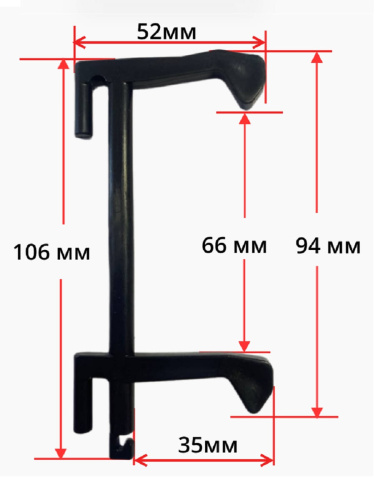 картинка MDK3 Защелка, крючок двери микроволновой печи 106мм от магазина Интерком-НН