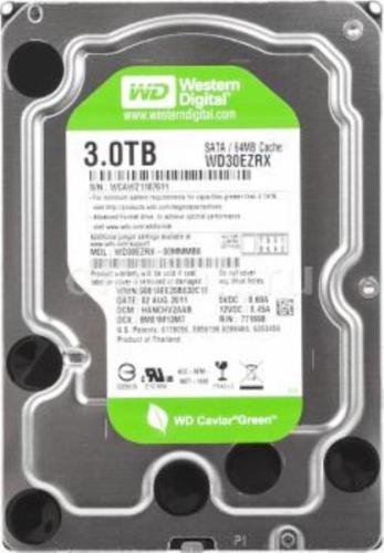 картинка Жесткий диск Western Digital 3 Tb 64 Mb SATA-III WD30EZRX от магазина Интерком-НН