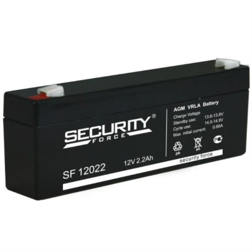 изображение Аккумулятор Security Force 12 В, 2.3 Ач (SF 12022) магазин Компании Интерком-НН картинка Security Force SF 12022 Аккумулятор 12 В, 2.3 Ач от магазина Интерком-НН