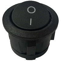 картинка Переключатель клавишный KCD1 (223(3)) черный без подсветки ON-OFF 5A 250VAC от магазина Интерком-НН