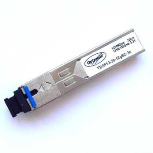 изображение Модуль SFP Optronic, 1.25Gb/s WDM, 1310/1550nm 20 км, SC TBSF13-20-12gSC-3c магазин Компании Интерком-НН картинка Optronic TBSF13-20-12gSC-3c Модуль SFP, оптический трансивер 1.25Gb/s WDM, 1310/1550nm 20 км, SC от магазина Интерком-НН