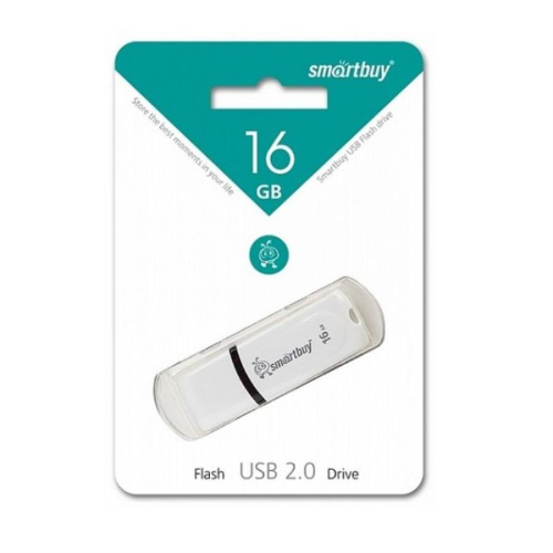 картинка Память USB 16Gb Smart Buy Paean белый 2.0 (SB16GBPN-W)  от магазина Интерком-НН