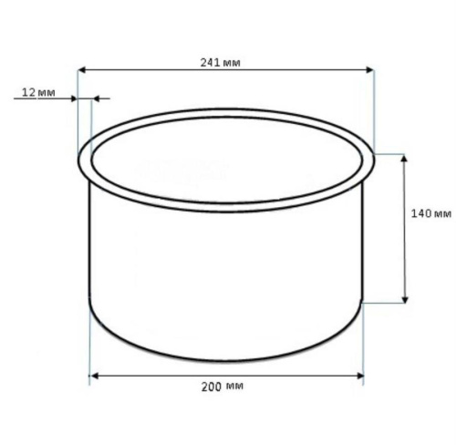 картинка Panasonic RE50K993-00U(ARE50K993-0U) Кастрюля (Чаша) для мультиварки SR-TMX530, SR-TMZ540, SR-TMZ550 от магазина Интерком-НН фото 3