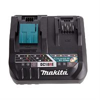 картинка Makita DC18RE (198445-5) Зарядное устройство быстрое двухпортовое (Li-Ion 10,8/12/14,4/18В) от магазина Интерком-НН