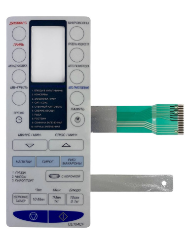 картинка Samsung DE34-10140L Сенсорная панель СВЧ (микроволновой) печи CE104CF от магазина Интерком-НН