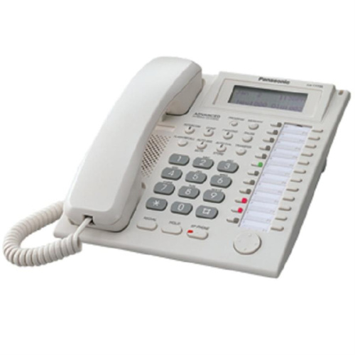 изображение Системный телефон Panasonic KX-T7735RU Б/У 24 кнопоки ( 12 с индикацией+ 12 без индикации), 3-х строчный дисплей , спикерфон магазин Компании Интерком-НН картинка Panasonic KX-T7735RU Б/У аналоговый системный телефон 24 кнопоки от магазина Интерком-НН