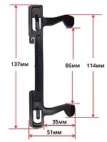 картинка Panasonic A301841V0ZP (HG23L) защелка двери (крючок) СВЧ NN-CT353B, NN-CT364, NN-GM342, NN-GT352 от магазина Интерком-НН