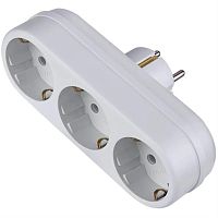 картинка Perfeo PF_C3359 сетевой разветвитель "RU POWER'' 3 гнезда, 16А, с заземлением, белый (3L3) от магазина Интерком-НН