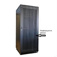 картинка Шкаф напольный 19", 47U (800x1000) черный, перф.дверь  (WT-2041D-47U-WO-800x1000-B) от магазина Интерком-НН