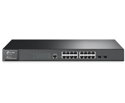 изображение Управляемый коммутатор TP-Link T2600G-18TS с 16 портами 10/100/1000Base-T, 2 порта 1000Base-X SFP магазин Компании Интерком-НН картинка TP-Link T2600G-18TS управляемый коммутатор с 16 портами 10/100/1000Base-T, 2 порта 1000Base-X SFP от магазина Интерком-НН