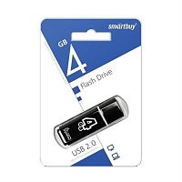 картинка Память USB 4Gb Smart Buy Glossy черный 2.0 (SB4GBGS-K) от магазина Интерком-НН