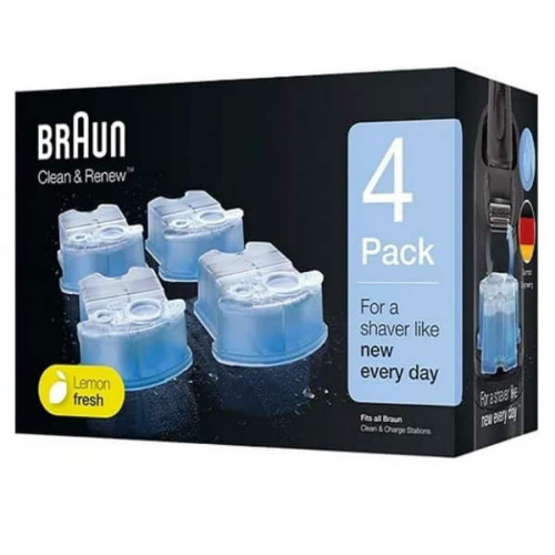 изображение Braun 81667757 сменные картриджи CCR4 (4шт) с чистящей жидкостью для систем самоочистки бритв магазин Компании Интерком-НН картинка Braun 81667757 сменные картриджи CCR4 (4шт) с чистящей жидкостью для систем самоочистки бритв от магазина Интерком-НН