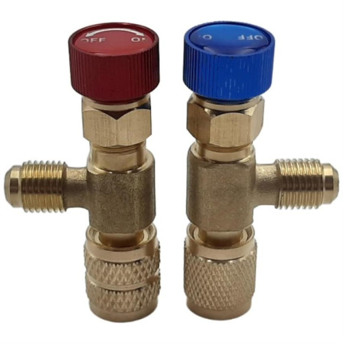 картинка Комплект кранов (адаптер, наконечник, вентиль) HS-1221+HS-1222 для заправки кондиционеров  от магазина Интерком-НН фото 2