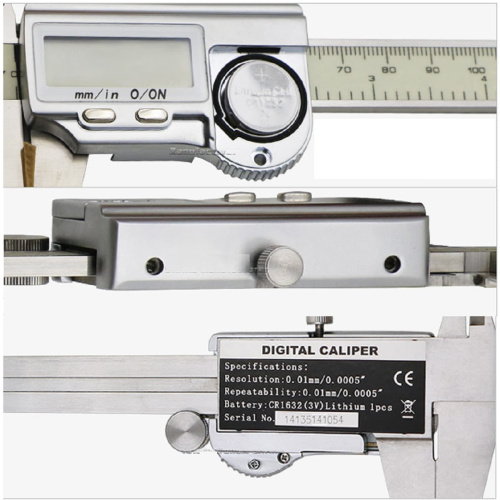картинка Штангенциркуль 5111-200 электронный 0-200мм большой ЖК-дисплей IP67, нержавеющая сталь от магазина Интерком-НН фото 3