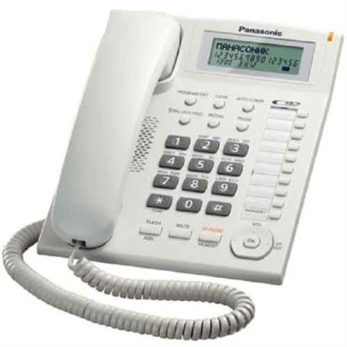изображение Проводной телефон Panasonic KX-TS2388RUW, цвет белый магазин Компании Интерком-НН картинка Panasonic KX-TS2388RUW проводной телефон, цвет белый от магазина Интерком-НН