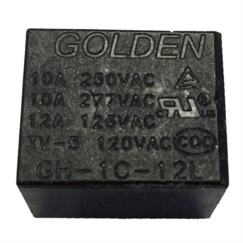 картинка Golden GH-1C-12L Реле управление 12VDC, контакты 10A 250VAC 130ºC  от магазина Интерком-НН фото 2