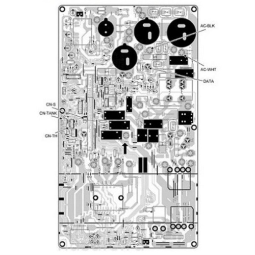 картинка Panasonic CWA73C3797R Плата управления внешнего блока кондиционера CU-E7JKD 01.12.2017  СГ? от магазина Интерком-НН фото 2