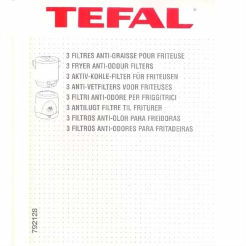картинка Tefal 792128 Набор фильтров для фритюрницы Tefal Classic 7111-7142, 8289, 8254-8256 от магазина Интерком-НН фото 2
