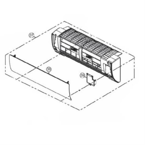 изображение Облицовка корпуса внутреннего блока CWE11C5053 для кондиционера Panasonic CS-E7PKDW, CS-E9PKDW, CS-E12PKDW, CS-E15PKDW магазин Компании Интерком-НН картинка Panasonic CWE11C5053 Облицовка корпуса внутреннего блока для кондиционера CS-E7PKDW, CS-E9PKDW от магазина Интерком-НН