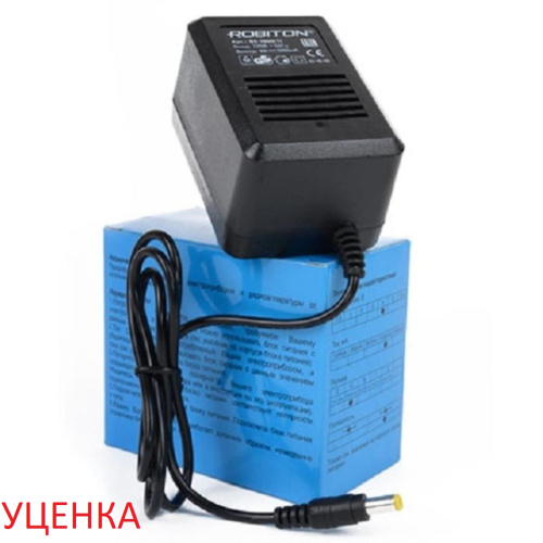 картинка Robiton УЦЕНКА  B9-1000(1) блок питания 1000mA 9V штекер 5,5 х 2,5 мм от магазина Интерком-НН