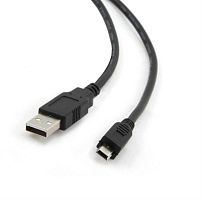 картинка Кабель USB 2.0 AM/mini B 5pin 1.8м черный (пакет) K-619 от магазина Интерком-НН