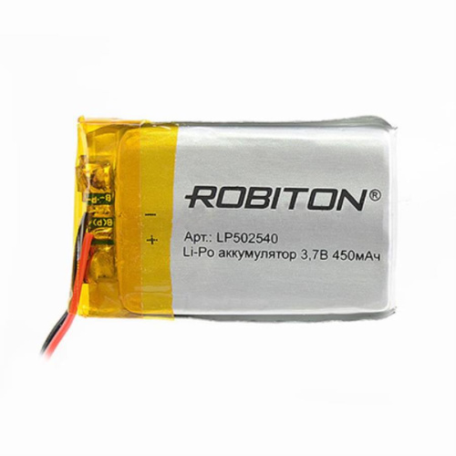 изображение Robiton LP502540 Аккумулятор Li-Po 3.7 В, 450mAh магазин Компании Интерком-НН картинка Robiton LP502540 Аккумулятор Li-Po 3.7 В, 450mAh от магазина Интерком-НН