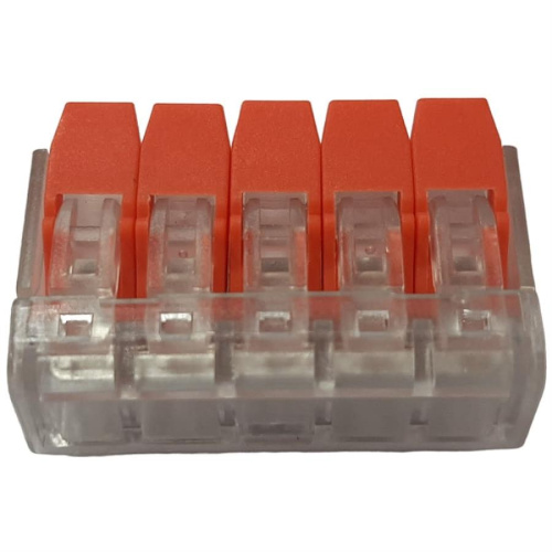 картинка Клемма 223-415 многоразовая, универсальная, 5-проводная (0,14-4мм2) от магазина Интерком-НН фото 2