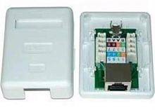 картинка SBX-00005-02  Розетка комп /1 порт/ RJ-45 /cat.6/ белая Molex от магазина Интерком-НН