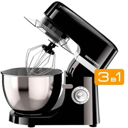 изображение Redmond RFM-5318 планетарный миксер, 1000Вт, 8 скоростей, объем чаши 4,5л, черный магазин Компании Интерком-НН фото 2 картинка Redmond RFM-5318 планетарный миксер, 1000Вт, 8 скоростей, объем чаши 4,5л, черный от магазина Интерком-НН фото 2