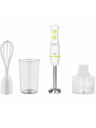 картинка Scarlett SC-HB42F67 погружной блендер 700Вт, режим турбо цвет белый от магазина Интерком-НН