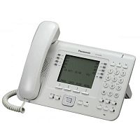 картинка Panasonic KX-NT560RU Системный IP Телефон с 6-ти стр. LCD дисплеем и 2 Ethernet портами белый от магазина Интерком-НН