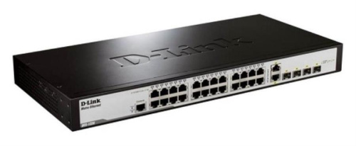 картинка D-Link DES-1228/ME Коммутатор D-Link с 24 портами 10/100Base-TX, 2 портами SPF, 2 комбо-портами  от магазина Интерком-НН фото 2