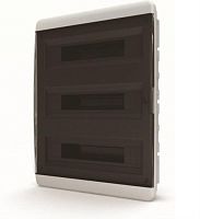 картинка Tekfor BVK 40-36-1 Пластиковый щит на 36 модулей с прозрачной черной дверцой (290х535х102) от магазина Интерком-НН