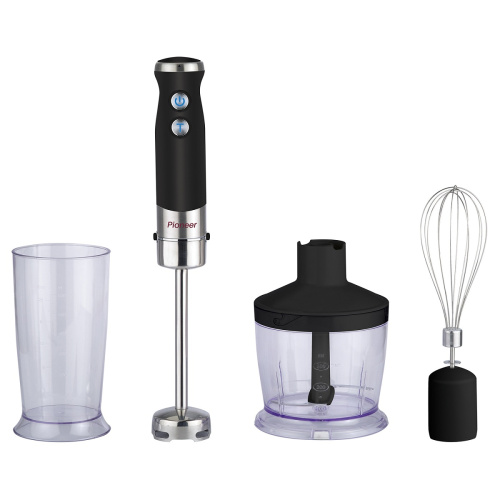 изображение Pioneer HB121S погружной блендер 1200Вт, регулировка оборотов, режим "турбо", черный-нержавеющая магазин Компании Интерком-НН картинка Pioneer HB121S погружной блендер 1200Вт, регулировка оборотов, режим "турбо", черный-нержавеющая от магазина Интерком-НН