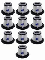 картинка Комплект 10шт HEPA фильтров для беспроводного ручного пылесоса Moosoo K17, Dibea C17, T6, T1 от магазина Интерком-НН