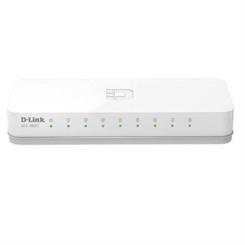 картинка D-Link DES-1008C/A1B Коммутатор с 8 портами 10/100Base-TX и функцией энергосбережения от магазина Интерком-НН