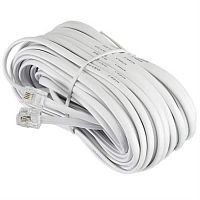 картинка Удлинитель телефонный (6р4с) 15 метра, белый блистер Netko от магазина Интерком-НН