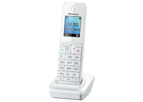изображение Дополнительная трубка Panasonic KX-TGHA20RUW DECT (радиотелефон) , цвет: белый магазин Компании Интерком-НН картинка Panasonic KX-TGHA20RUW - Дополнительная трубка DECT (радиотелефон) , цвет: белый от магазина Интерком-НН
