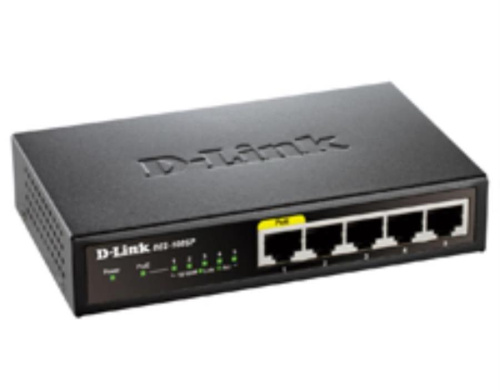 картинка D-Link DES-1005P Коммутатор с 5 портами 10/100 Мбит/с  с одним портом PoE от магазина Интерком-НН