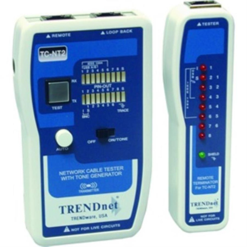 изображение Кабельный тестер TRENDnet TC-NT2 магазин Компании Интерком-НН картинка Кабельный тестер TRENDnet TC-NT2 от магазина Интерком-НН