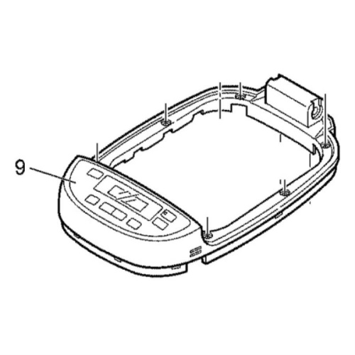 картинка Panasonic ADB03K189-W0 Верхняя рамка корпуса для хлебопечи SD-2510WTS от магазина Интерком-НН фото 2
