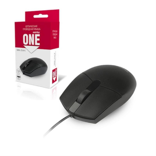 изображение Мышь проводная SmartBuy SBM-354-K ONE (черная) магазин Компании Интерком-НН картинка SmartBuy SBM-354-K ONE Мышь проводная (черная) от магазина Интерком-НН